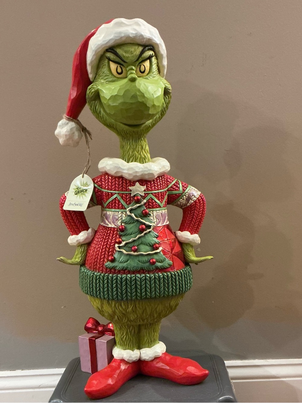 New In Box Jim Shore Large 20” Grinch Ugly Christmas Sweater Statue SHIPS FAST